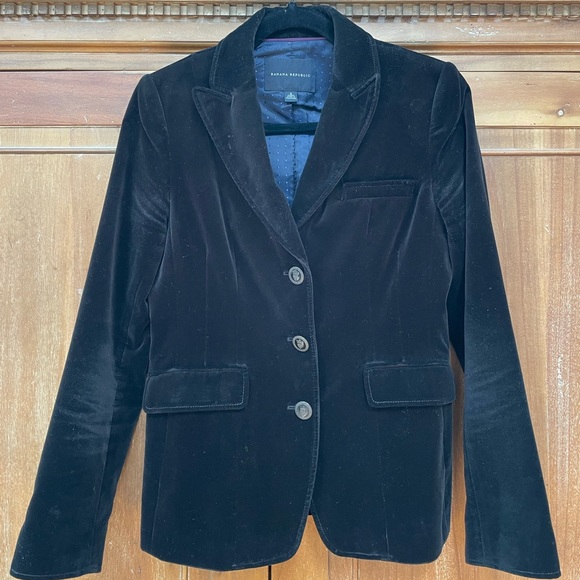Banana Republic Velvet Blazer - Picture 1 of 8
